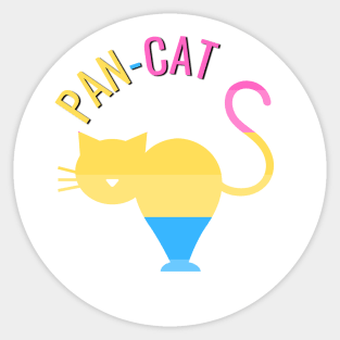 PANsexual Cat Sticker